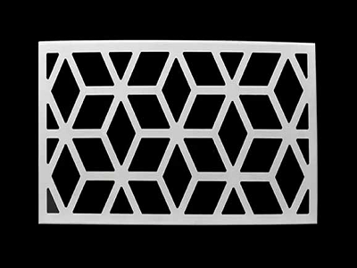 Carved hollow aluminum plate